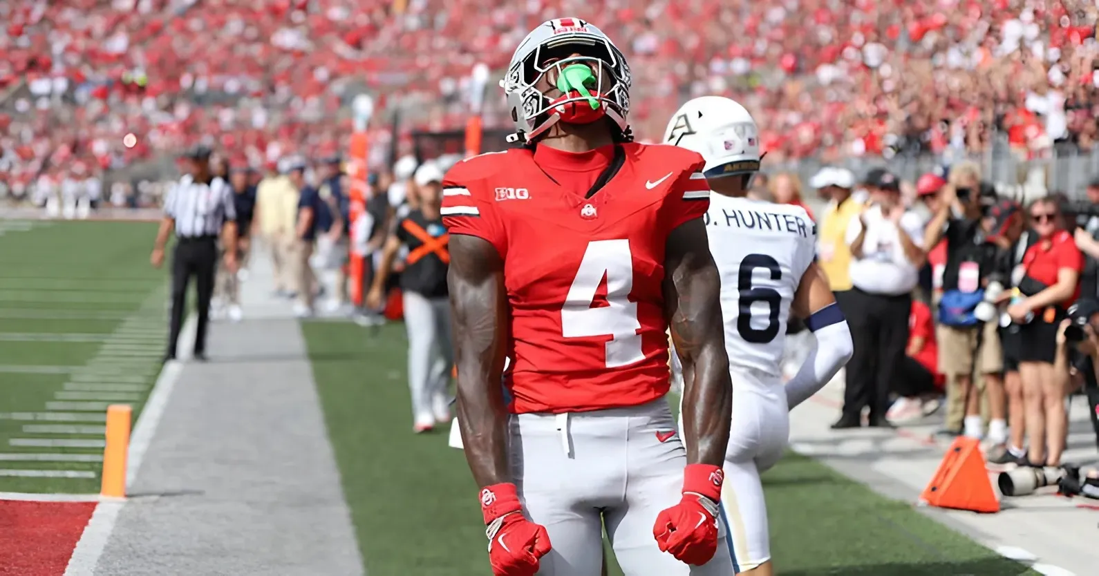 Raiders' Geno Smith Sends 2-Word Message on Ohio State WR Jeremiah Smith