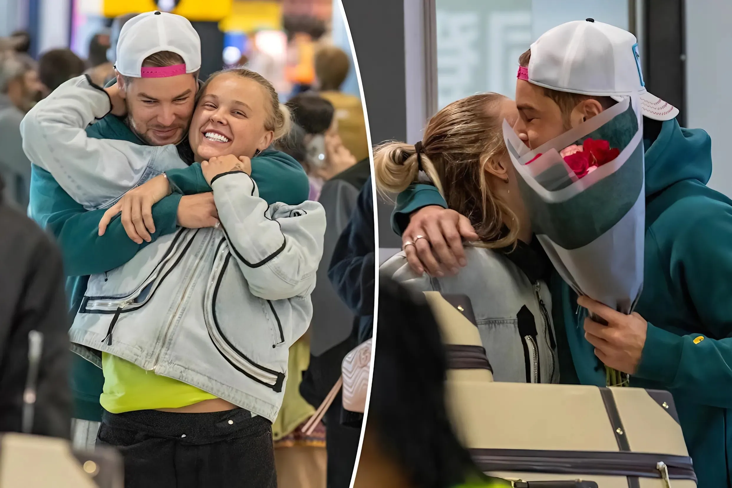 JoJo Siwa and Chris Hughes have affectionate reunion in London after confirming romance with a kiss