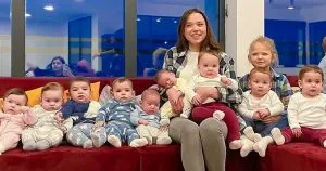 2. A 23-year-old woman gives birth to 14 children in…