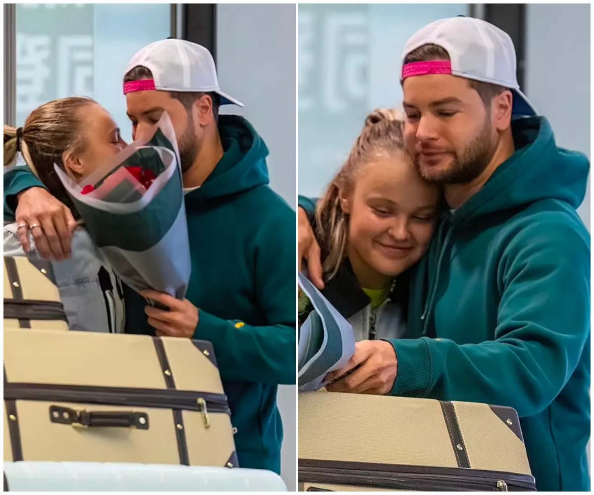 REVEALED: Chris Hughes, 32, greets JoJo Siwa, 22, with a passionate airport reunion and red roses – as the pair spark romance rumours with cosy night in bed, Shrek on screen and sweet treats galore - suong REVEALED: Chris Hughes, 32, greets JoJo Siwa, 22, with a passionate airport reunion and red roses – as the pair spark romance rumours with cosy night in bed, Shrek on screen and sweet treats galore - suong