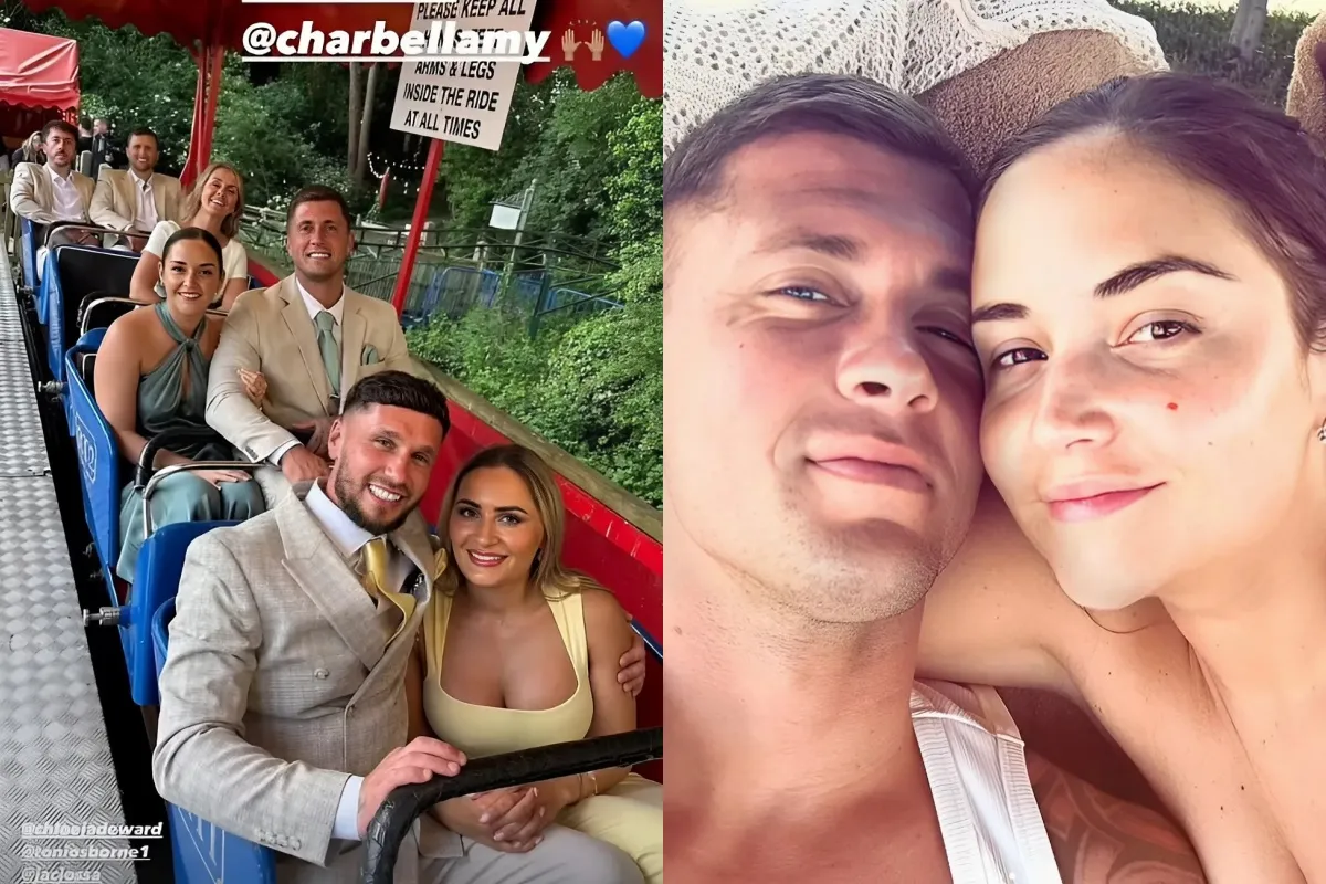 Jacqueline Jossa and Dan Osborne look close as they cosy up to one another at pals' wedding amid marital woes liennhi