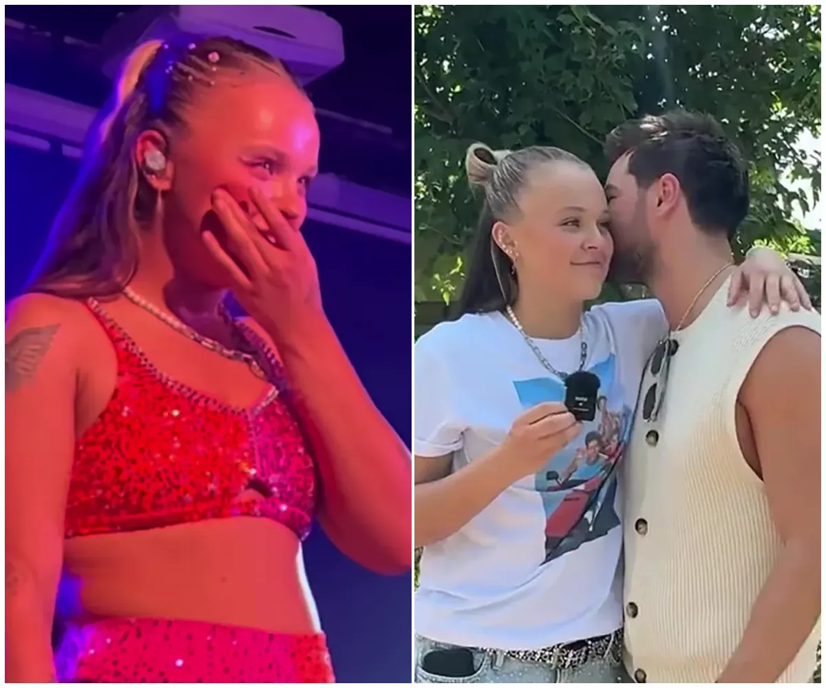 JoJo Siwa leaves Chris Hughes blushing as she steals the spotlight with heartfelt tribute during London show – mystery romance heats up after steamy Celebrity Big Brother reunion - suong