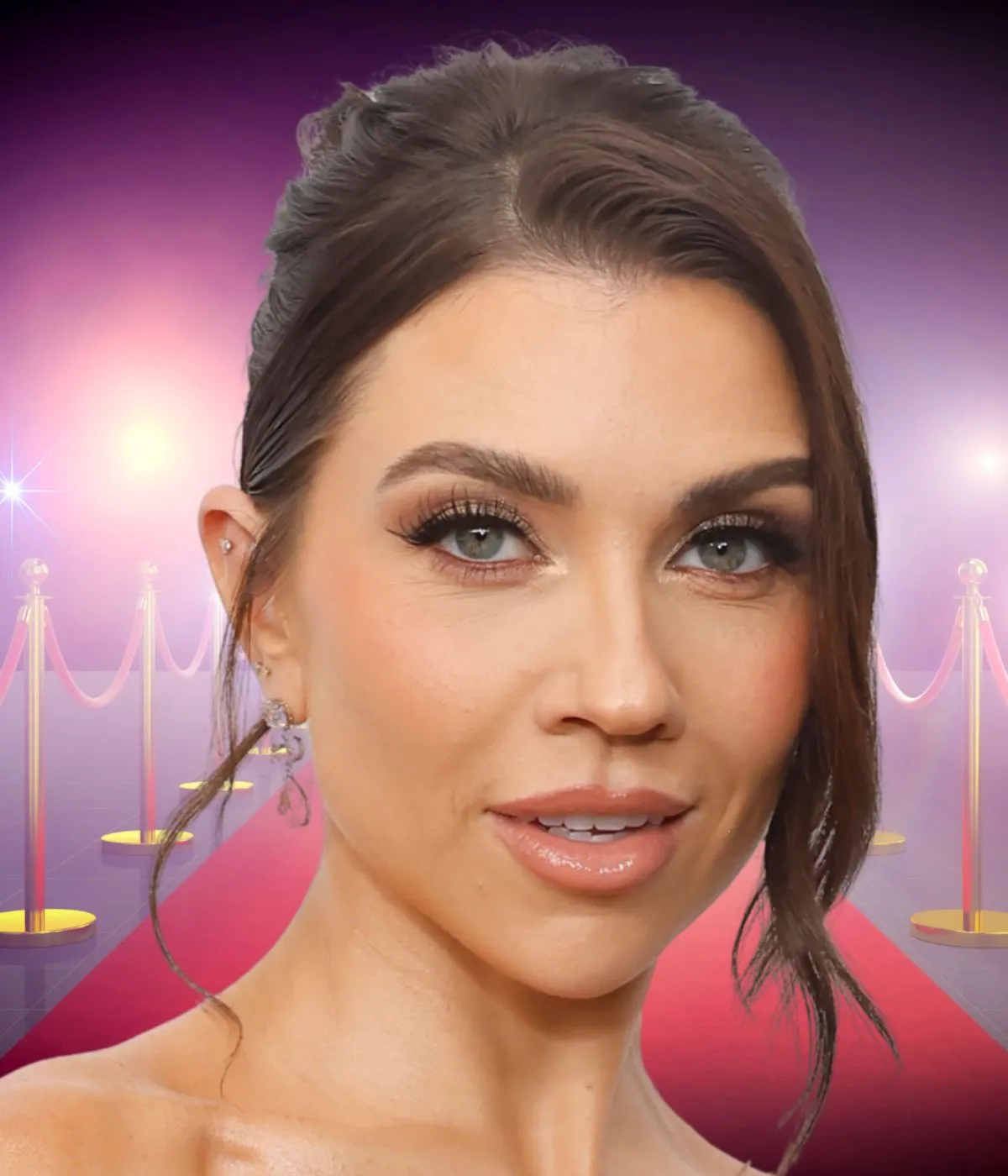 Jenna Johnson Stuns In Sheer Dress at AMAs