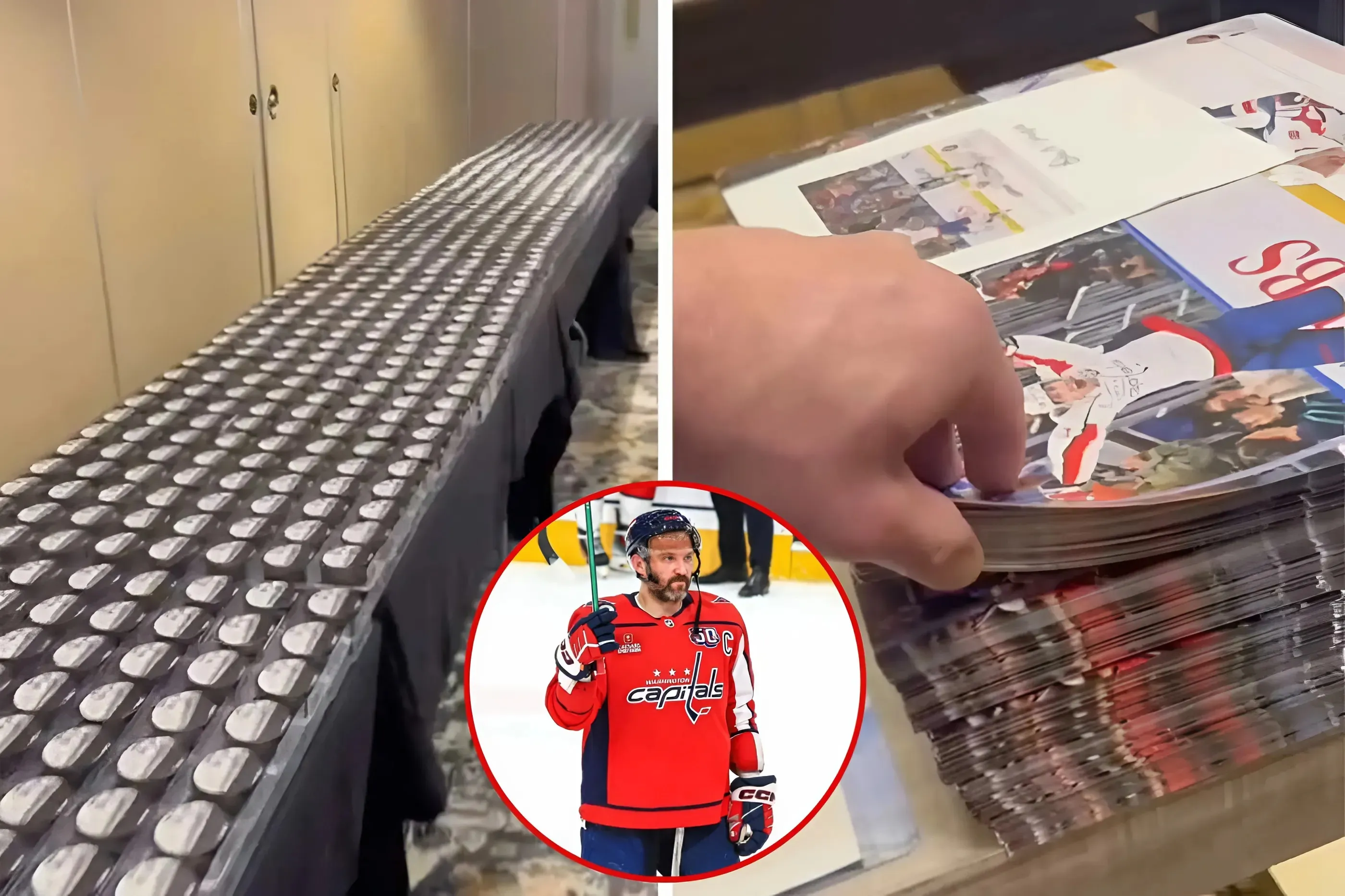Alex Ovechkin Signs Thousands of Record-Breaking Photos and Pucks for Fans Ahead of Departure to Russia trucc