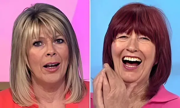 Red-faced Ruth Langsford barks 'get your mind out of the gutter!' after derailing Loose Women with VERY rude comment - and panel can't stop cackling trucc