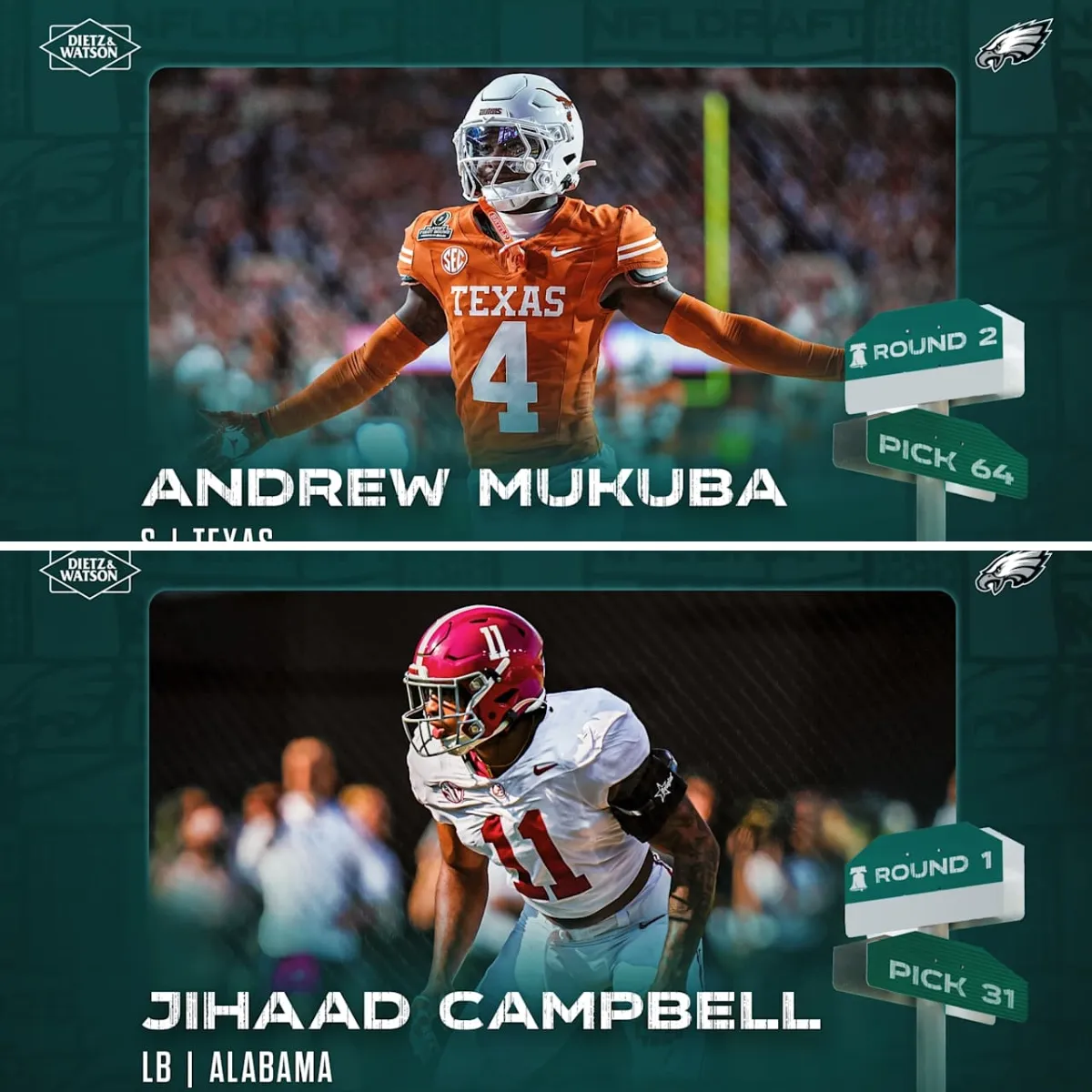 No Worries As Eagles Open OTAs With Top Two Draft Picks Unsigned