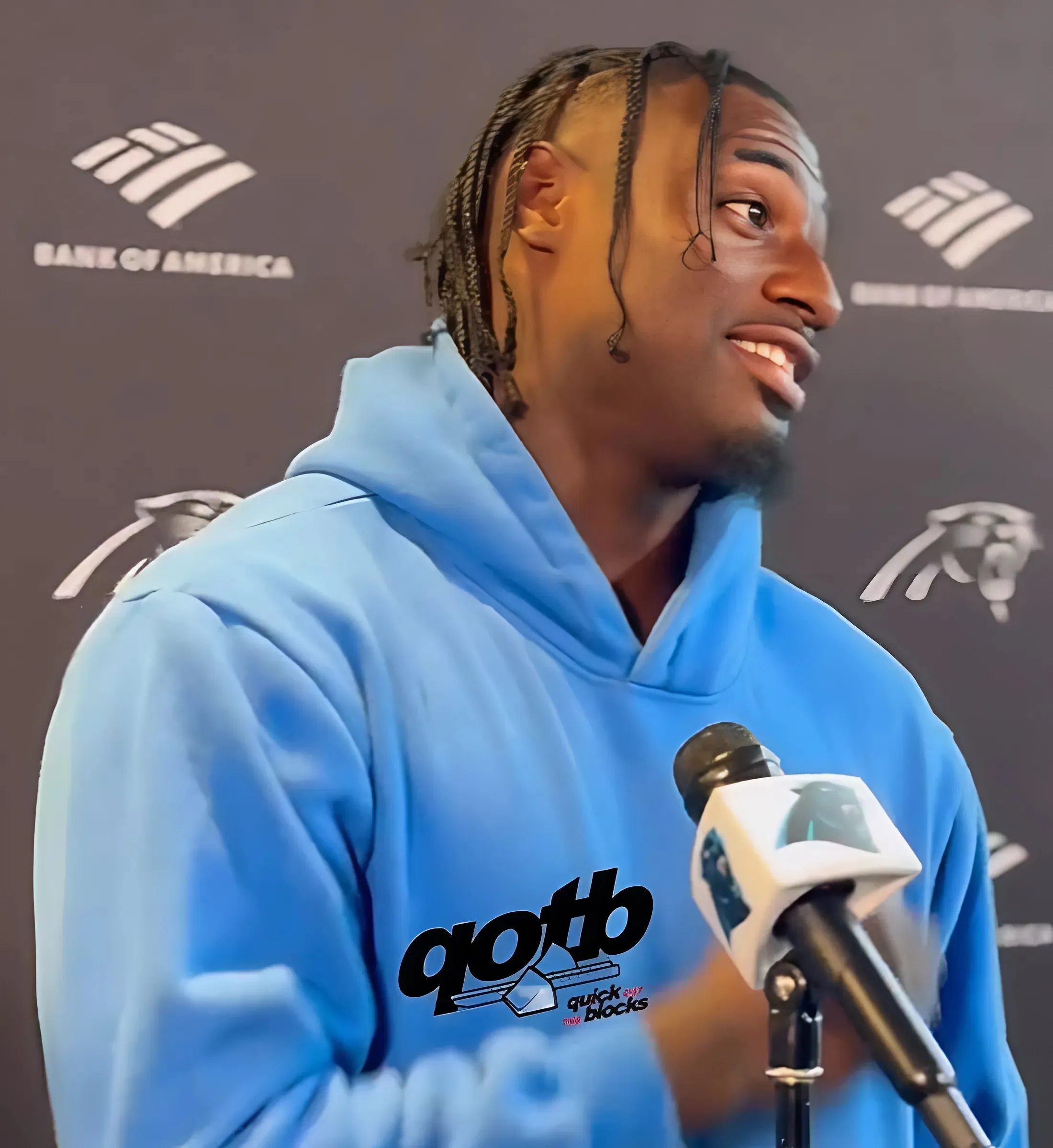 Xavier Legette dishes on relationship with Panthers first-round pick Tetairoa McMillan