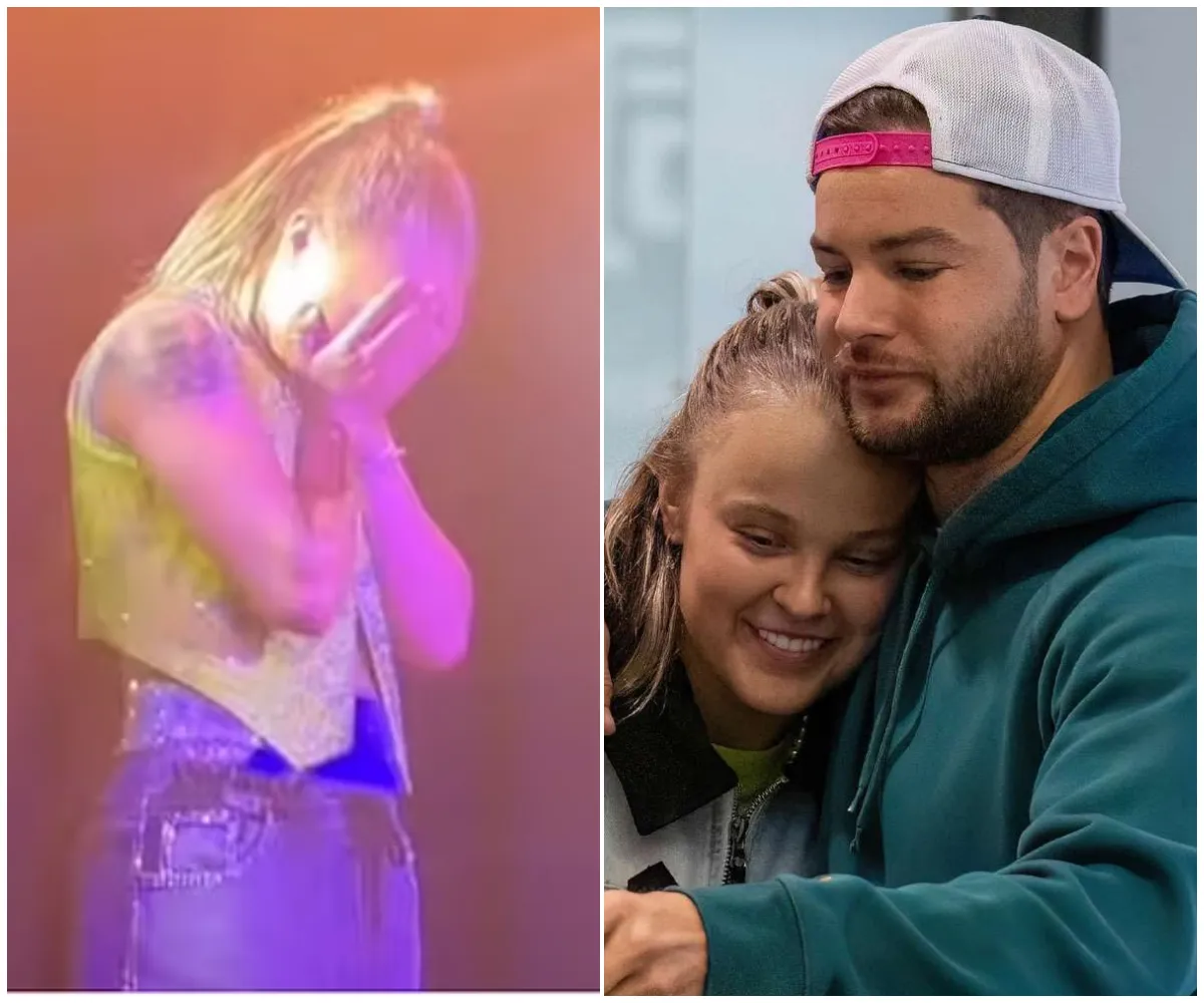 JoJo Siwa breaks down in TEARS on stage as she declares she’s ‘never felt so loved’ – after confirming whirlwind romance with Chris Hughes and revealing years of secret pain from being ‘one of the most hated people in the world’ - suong