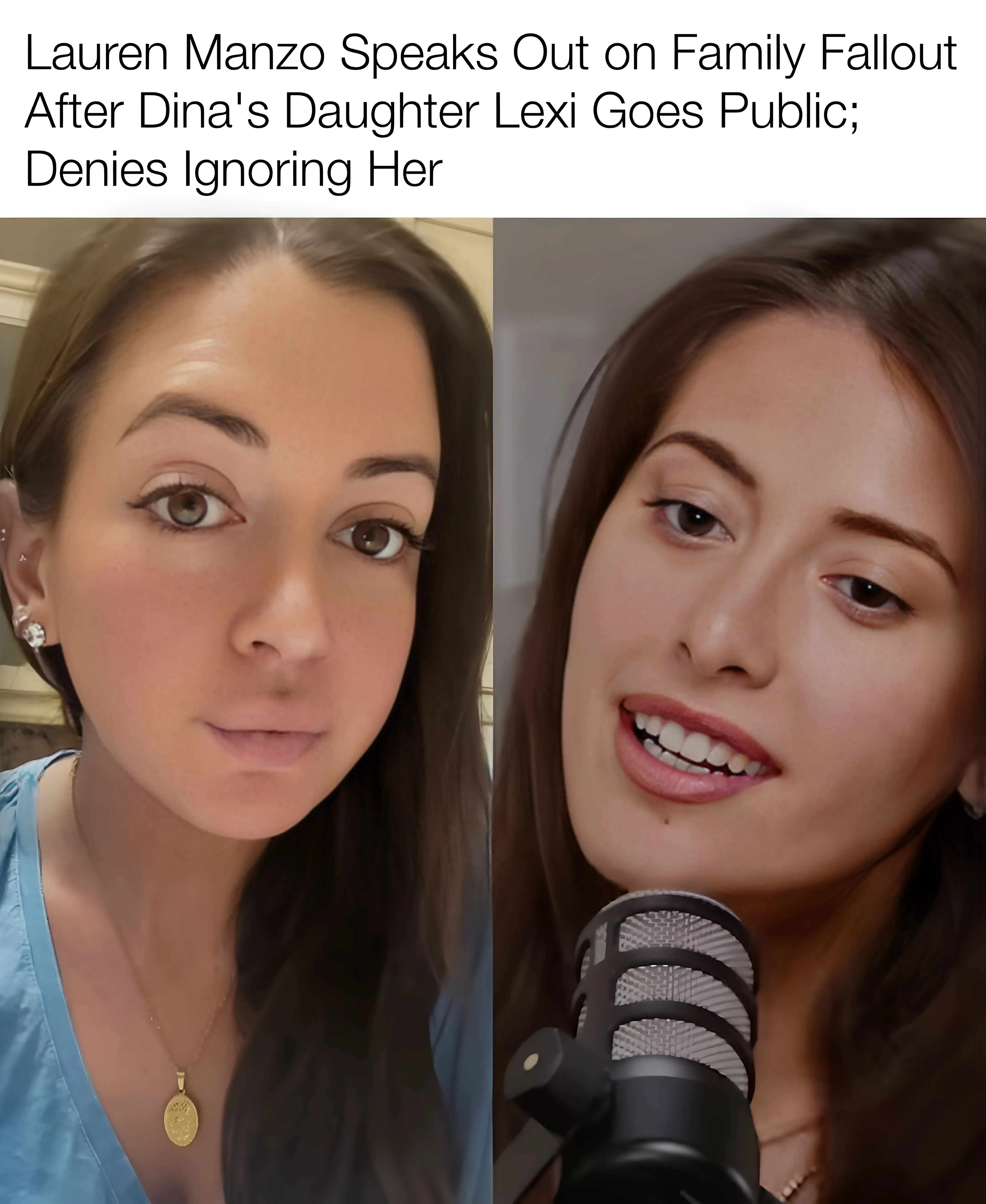 Lauren Manzo Speaks Out on Family Fallout After Dina Manzo’s Daughter Lexi Goes Public; Denies Ignoring Her