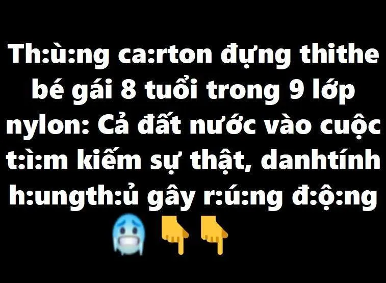 Thùng carton đựng thithể bé gái 8 tuổi trong 9 lớp nylon: Cả đất nước vào cuộc tìm kiếm sự thật, danh tính hung thủ gây rúng động