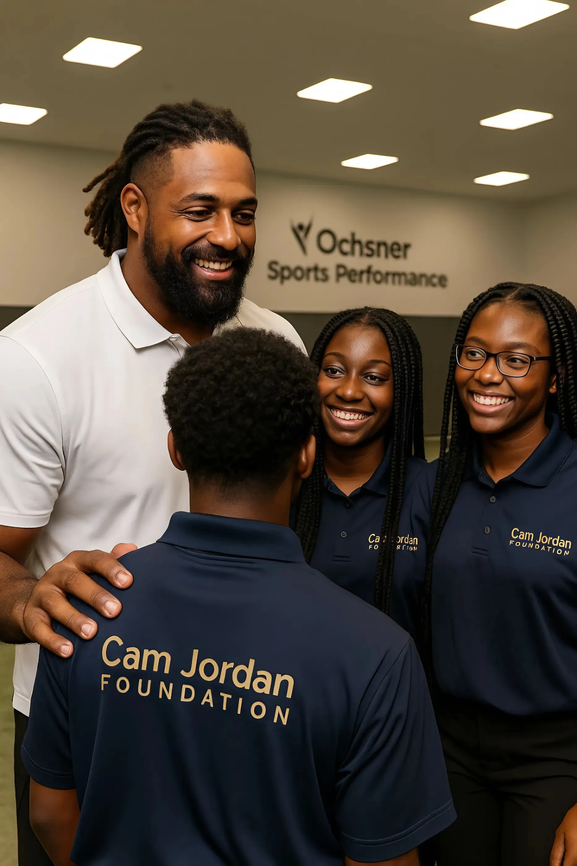 Cam Jordan Foundation celebrates inaugural Legacy Scholarship recipients at Ochsner Sports Performance Center