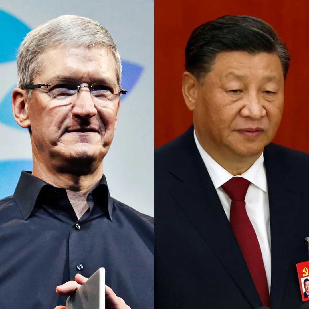 Tim Cook agrees to bow down and be a pawn for China, causing a massive boycott of Apple to rise sharply in the U.S