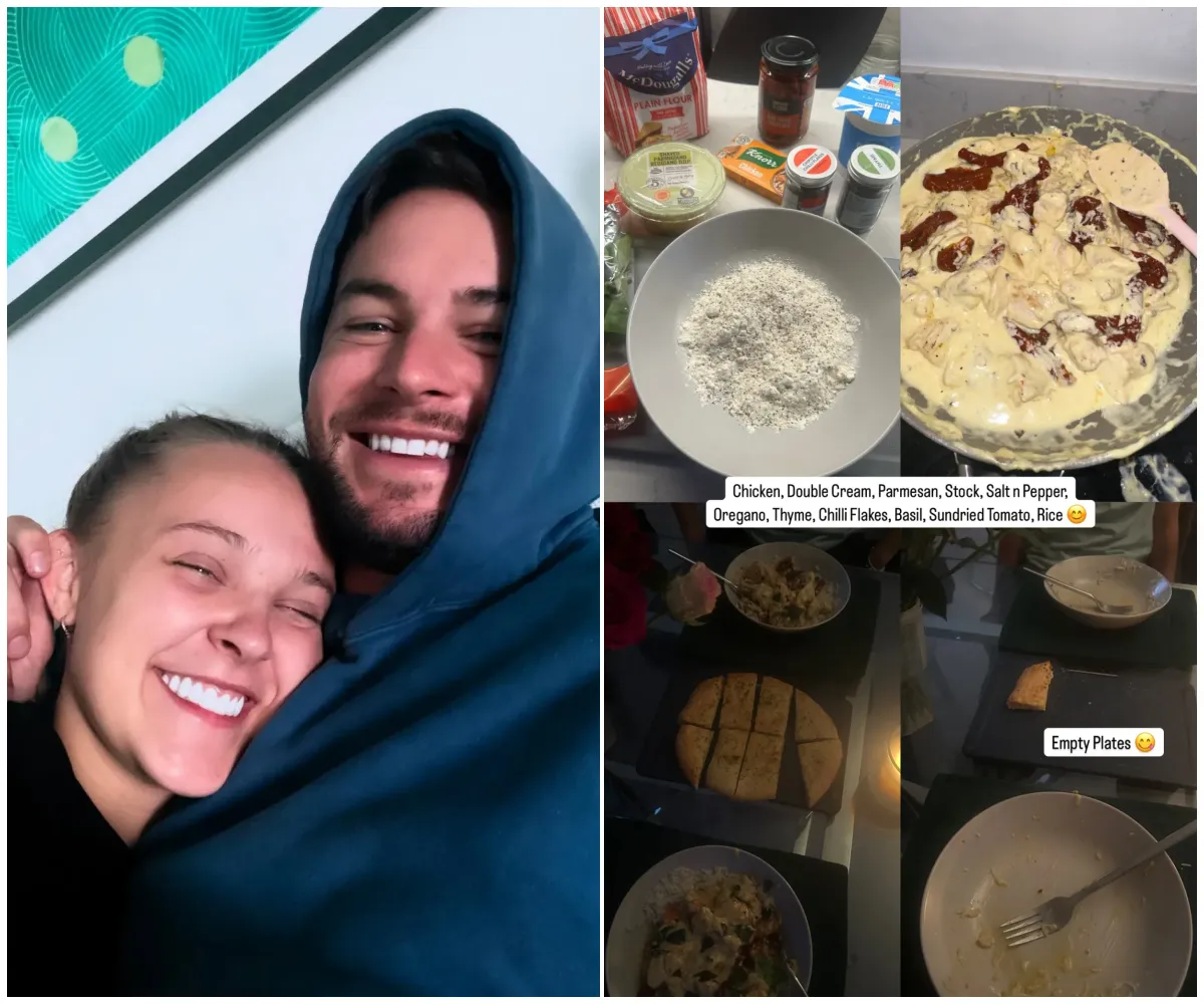 Love Island's Chris Hughes cooks romantic Italian dinner for JoJo Siwa at his Surrey home as he gushes over his 'favourite person in the world' – weeks after THAT steamy Mexico kiss and whirlwind Celebrity Big Brother bond - suong