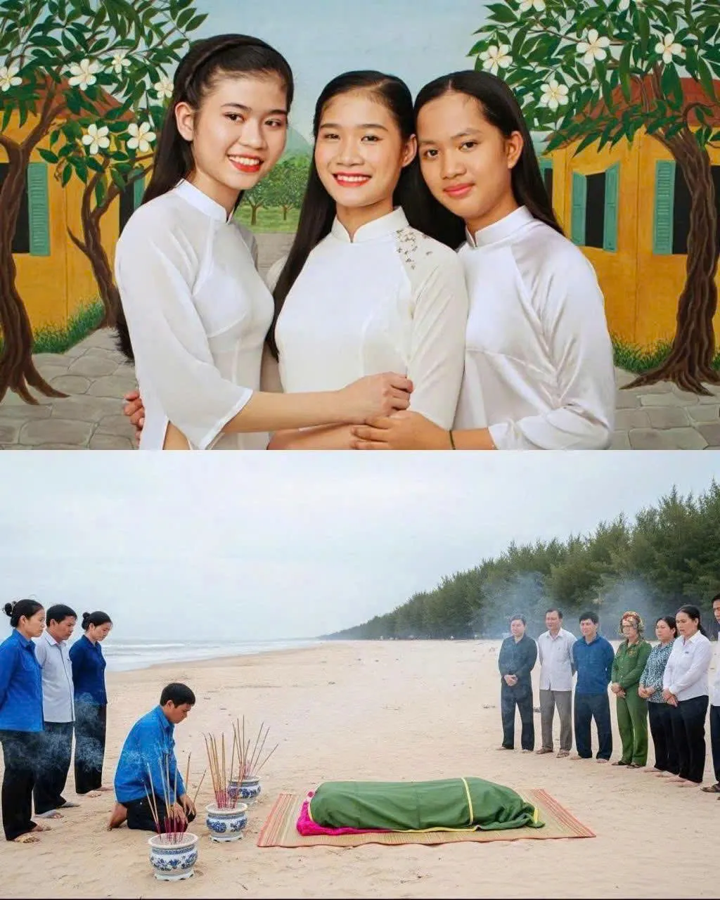 Linh ơi, Ngọc ơi, Mai ơi… Các con còn chưa kịp thi tốt nghiệp mà…