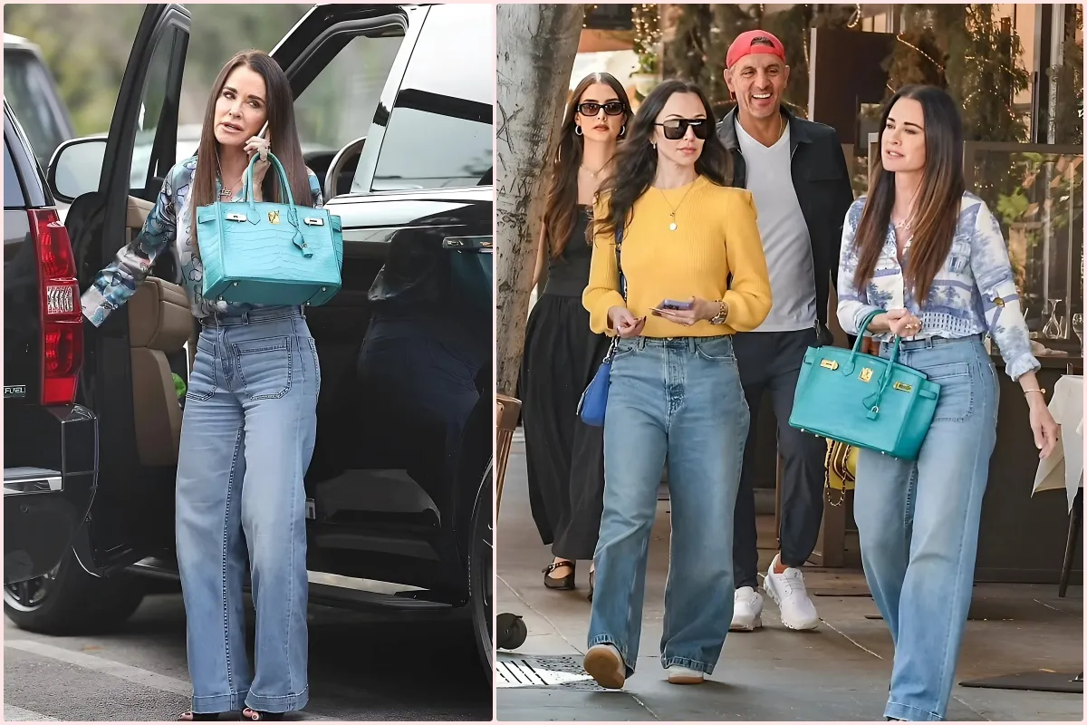 Kyle Richards carries $100K purse as she meets up with estranged husband Mauricio Umansky for lunch - lulu