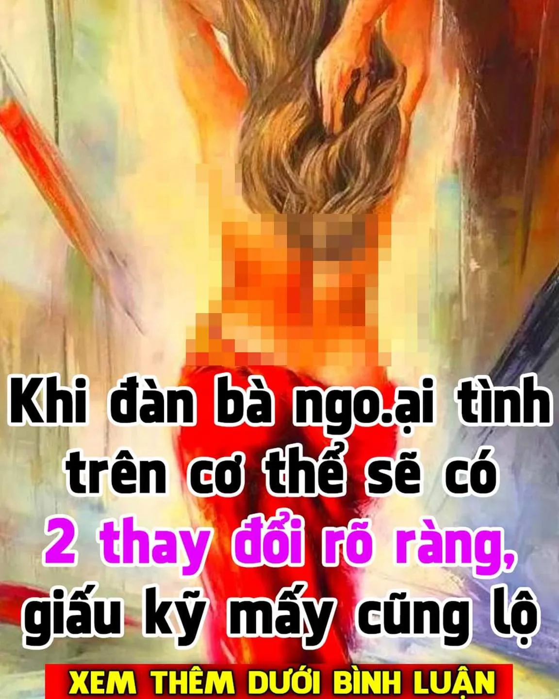 Khi đàn bà ng/o/ạ/i t//ì/n/h trên cơ thể sẽ có 2 thay đổi rõ ràng, giấu kỹ mấy cũng lộ