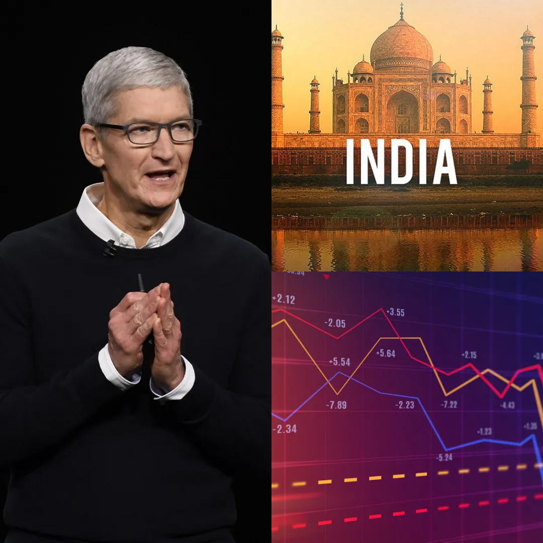 Apple lost 10000000000000000000000000000 dollars investing in India, and Tim Cook is in crisis as the stock price crashes hard