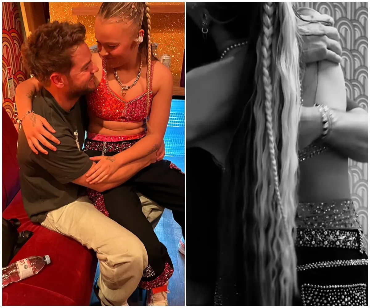 JoJo Siwa swoons over boyfriend Chris Hughes in emotional Instagram Q&A as she shares new intimate snaps from their romantic dinner date – just days after confirming their whirlwind romance and calling him 'the one' - suong