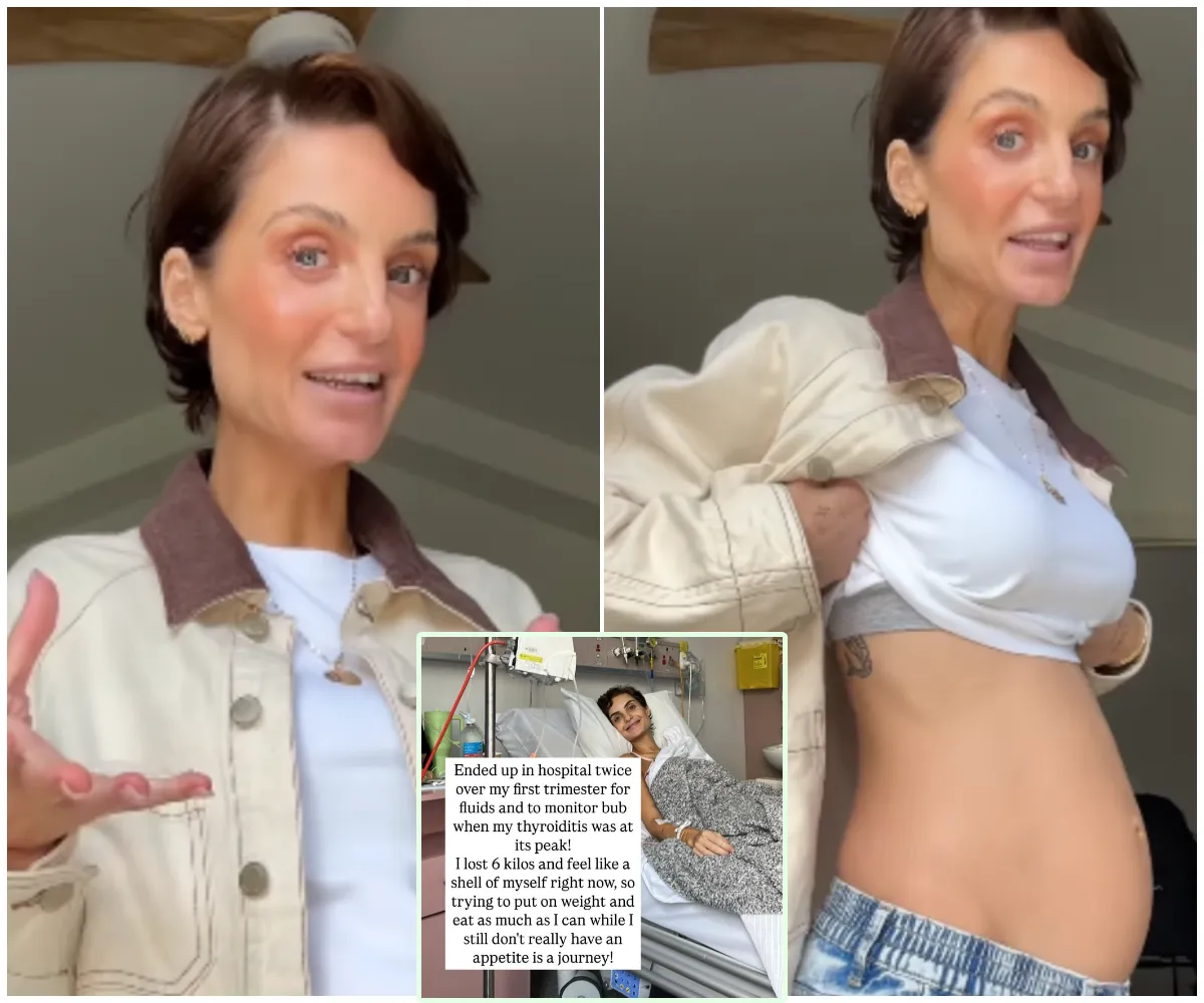 ‘I’m completely drained!’ MAFS star Domenica Calarco admits she’s struggling with exhaustion at 25 weeks pregnant – after revealing she was hospitalised twice and clapping back at trolls questioning her baby bump - suong