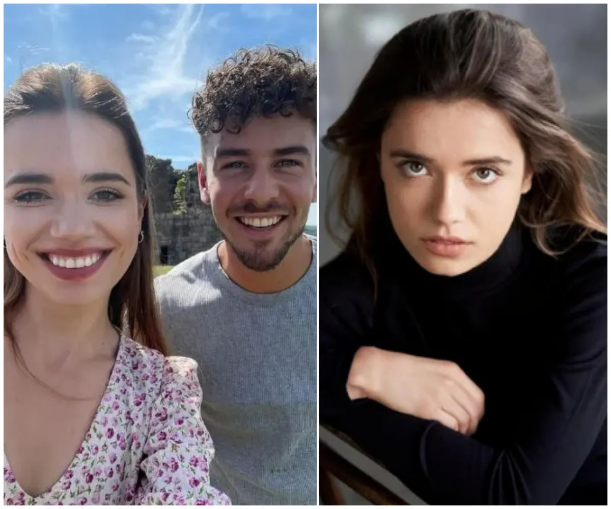 Hollyoaks star Caroline Koziol marries businessman she met on a plane – as co-star Rory Douglas-Speed watches tearfully at their breathtaking countryside wedding - suong