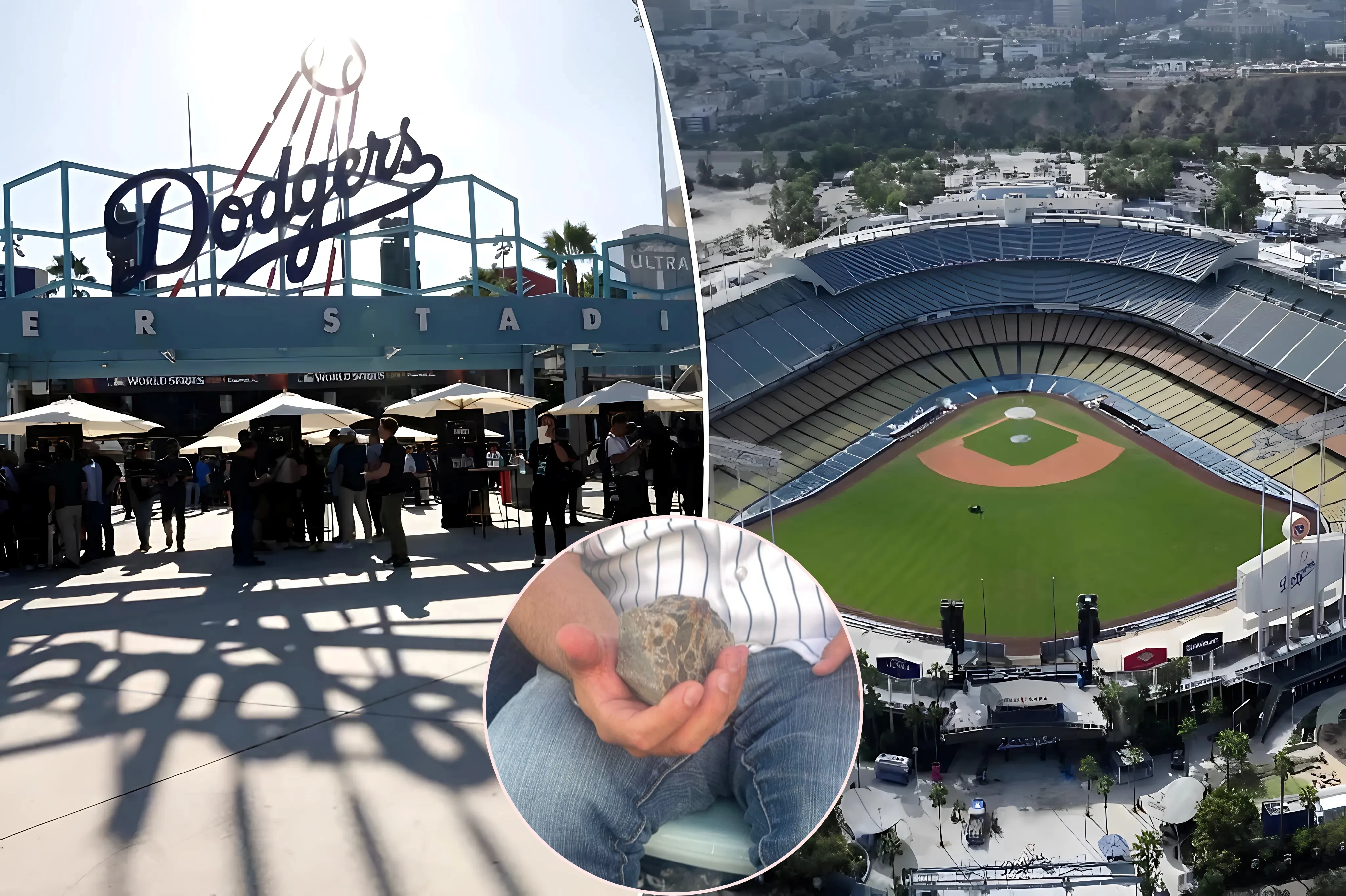 Yankees fan says he was hit with falling concrete during Dodgers game in stunning scene - lulu Yankees fan says he was hit with falling concrete during Dodgers game in stunning scene - lulu