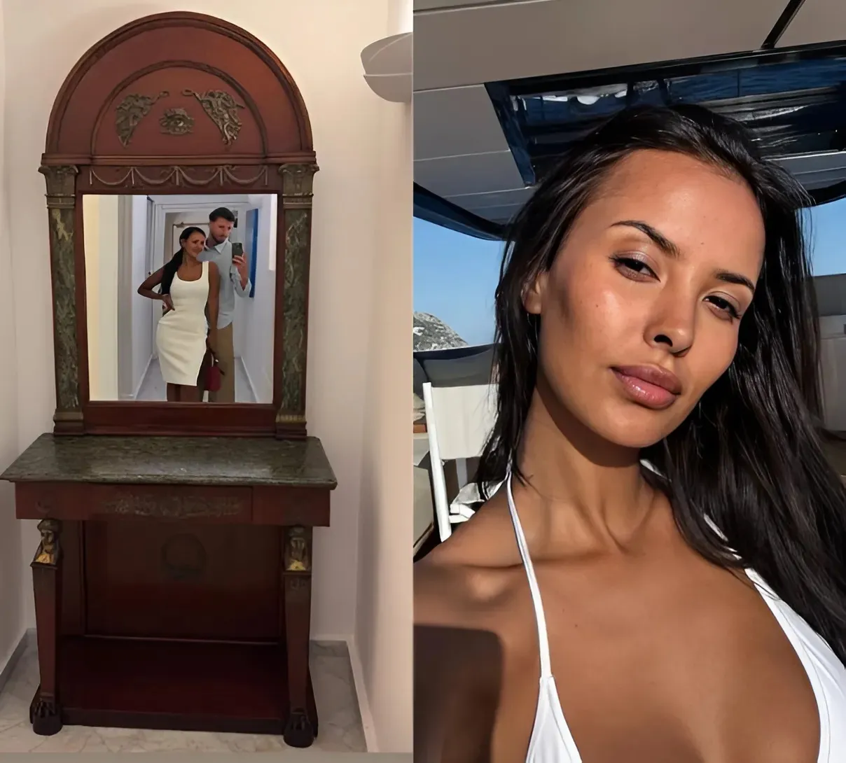 Maya Jama and Ruben Dias share loved-up selfie during their luxury holiday after confirming romance