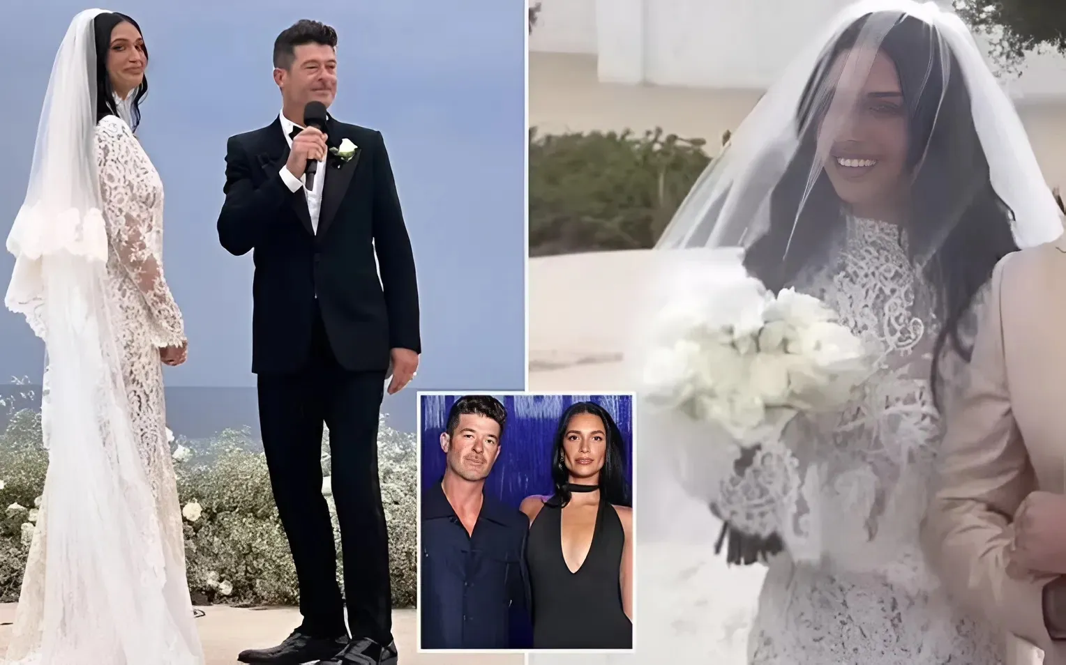 Robin Thicke is married! Singer, 48, ties the knot with model April Love Geary, 30, after six-year engagement