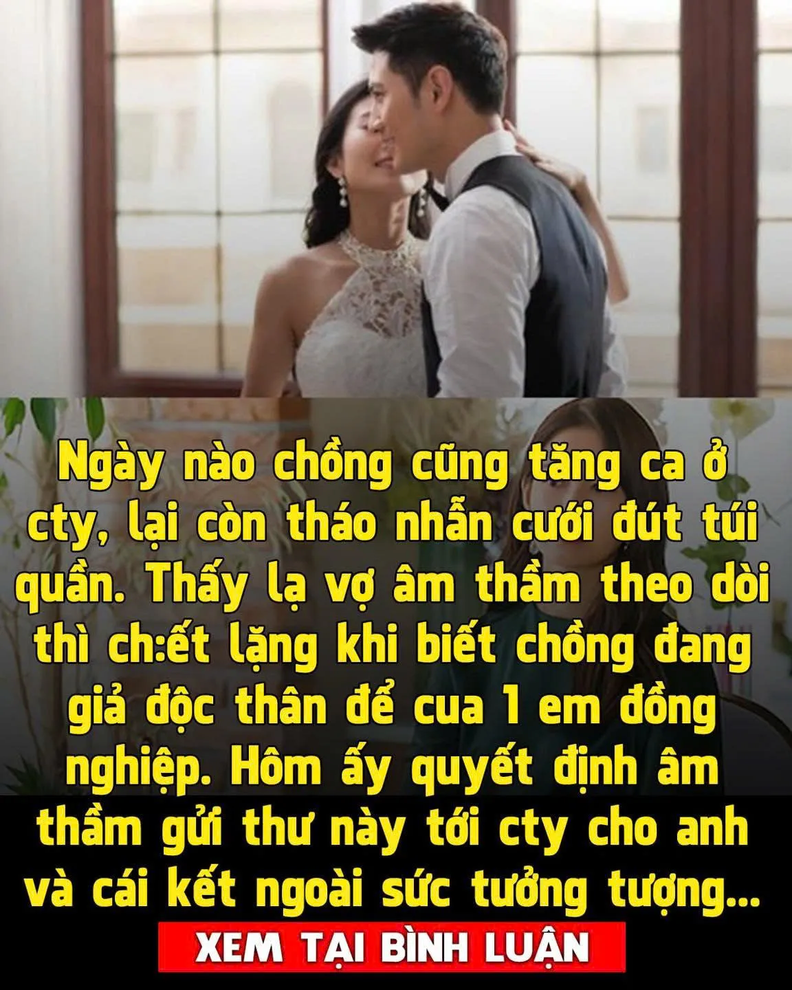 Ngày nào chồng cũng đòi tăng ca, nhìn bàn tay trái của anh và cuộc trò chuyện với đồng nghiệp nữ hé lộ sự thật
