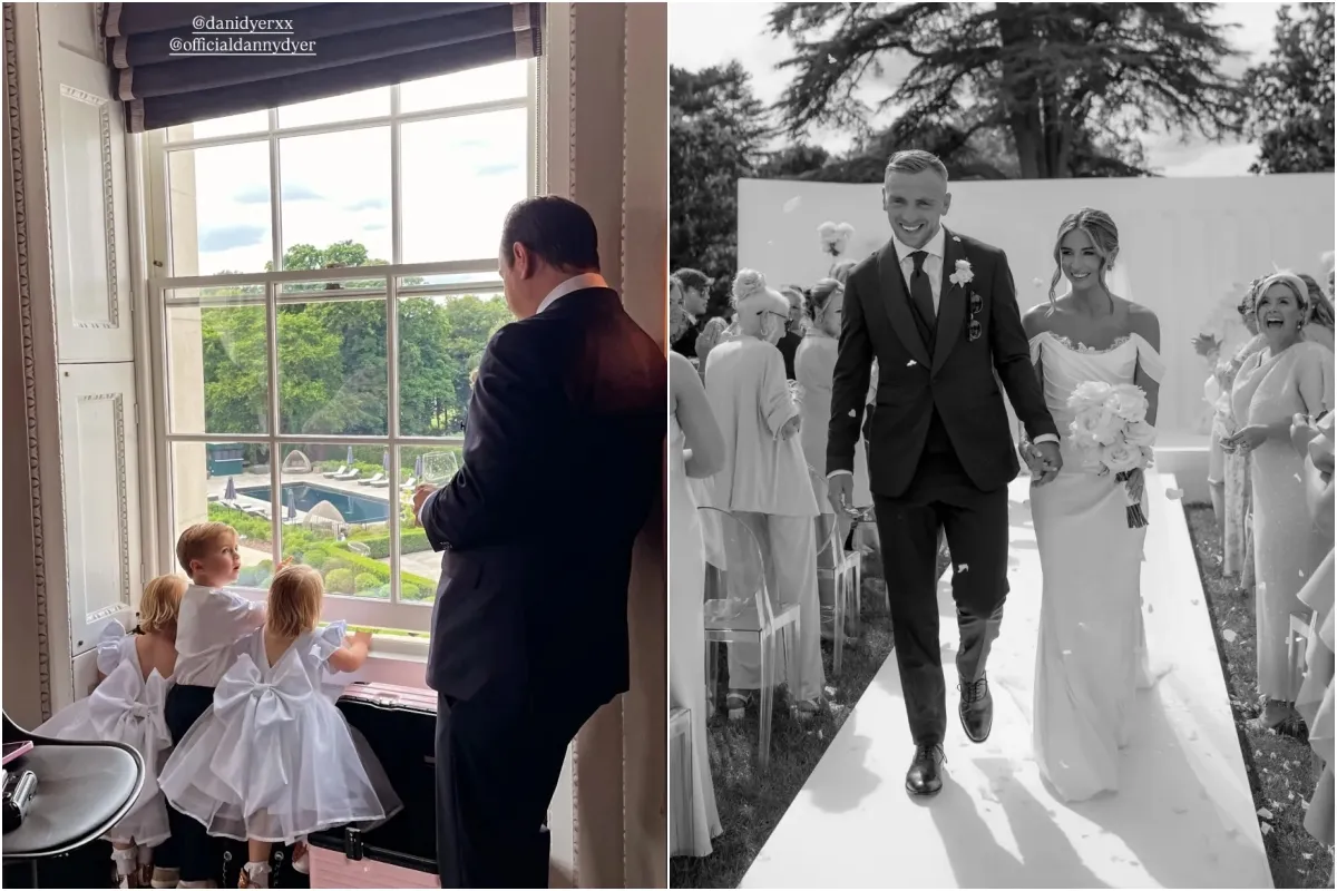 Danny Dyer shares sweet pic with grandchildren at daughter Dani’s wedding to Jarrod Bowen ngocc