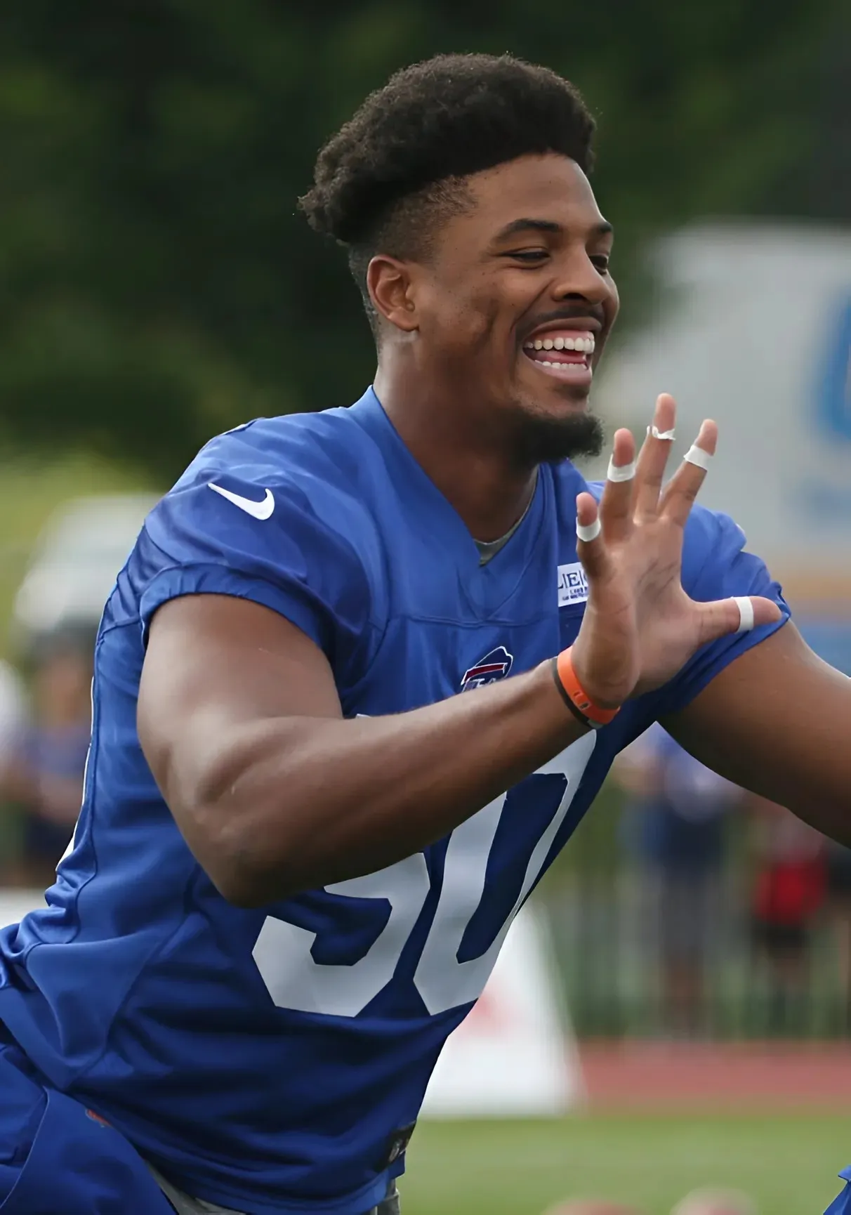 Greg Rousseau explains what absent James Cook is missing at Bills' OTAs