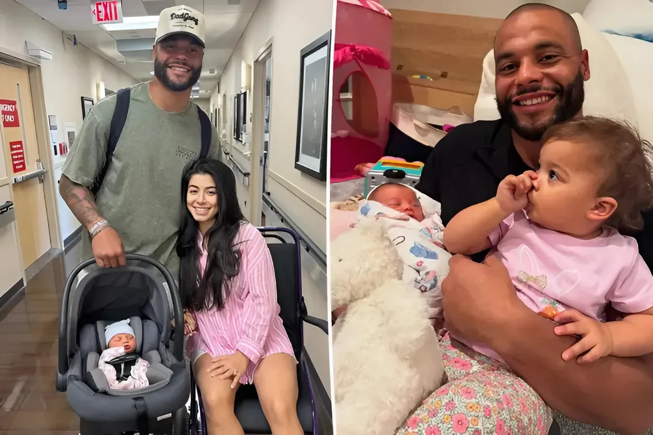 Cowboys QB Dak Prescott welcomes second baby girl with fiancée Sarah Jane Ramos