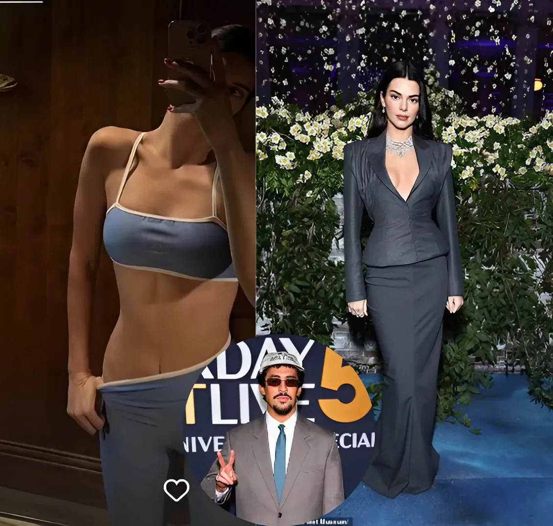 Kendall Jenner pulls down leggings in RACY photo after married reality star said ex Bad Bunny flirted with her