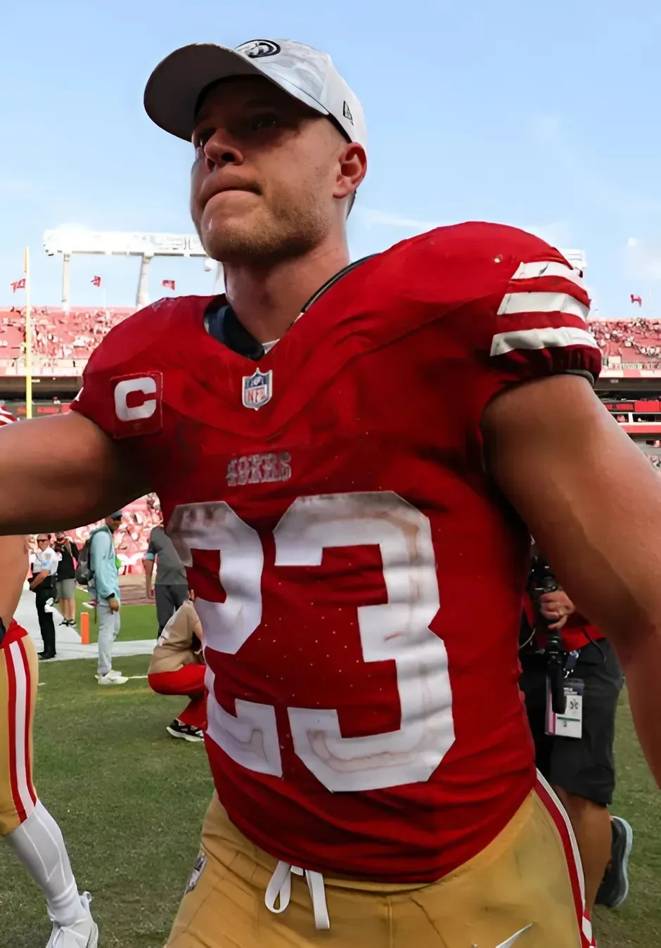 Christian McCaffrey Congratulates Saquon Barkley on Madden Cover