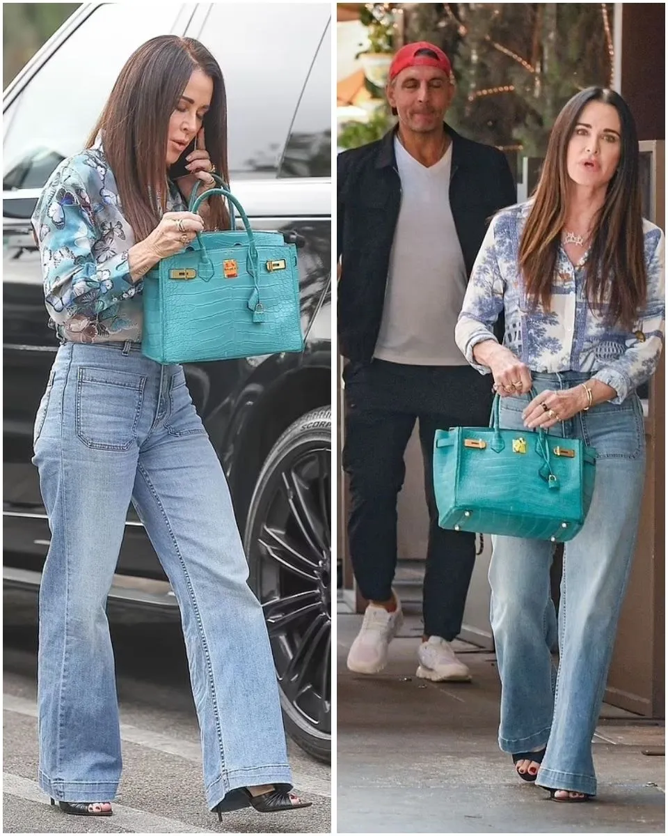 Video: Kyle Richards carries $100K purse as she meets up with estranged husband Mauricio Umansky for lunch