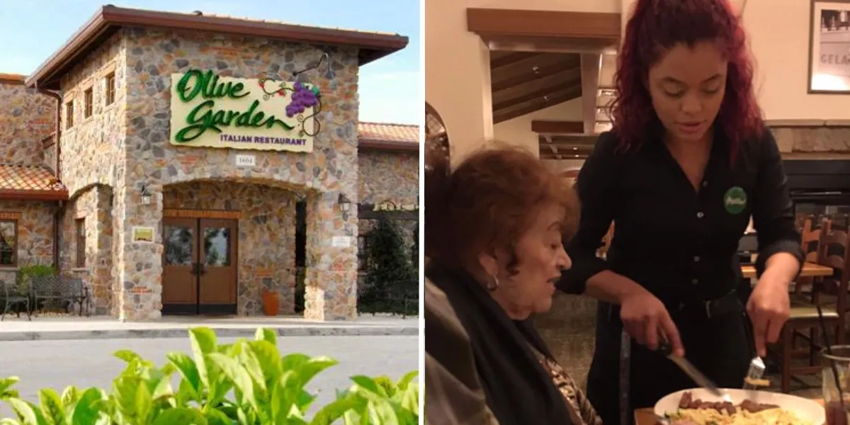 4. So last night we went to go eat at Olive Garden. My mother who is 79 years young decided to sit at the corner of the table where she felt more comfortable
