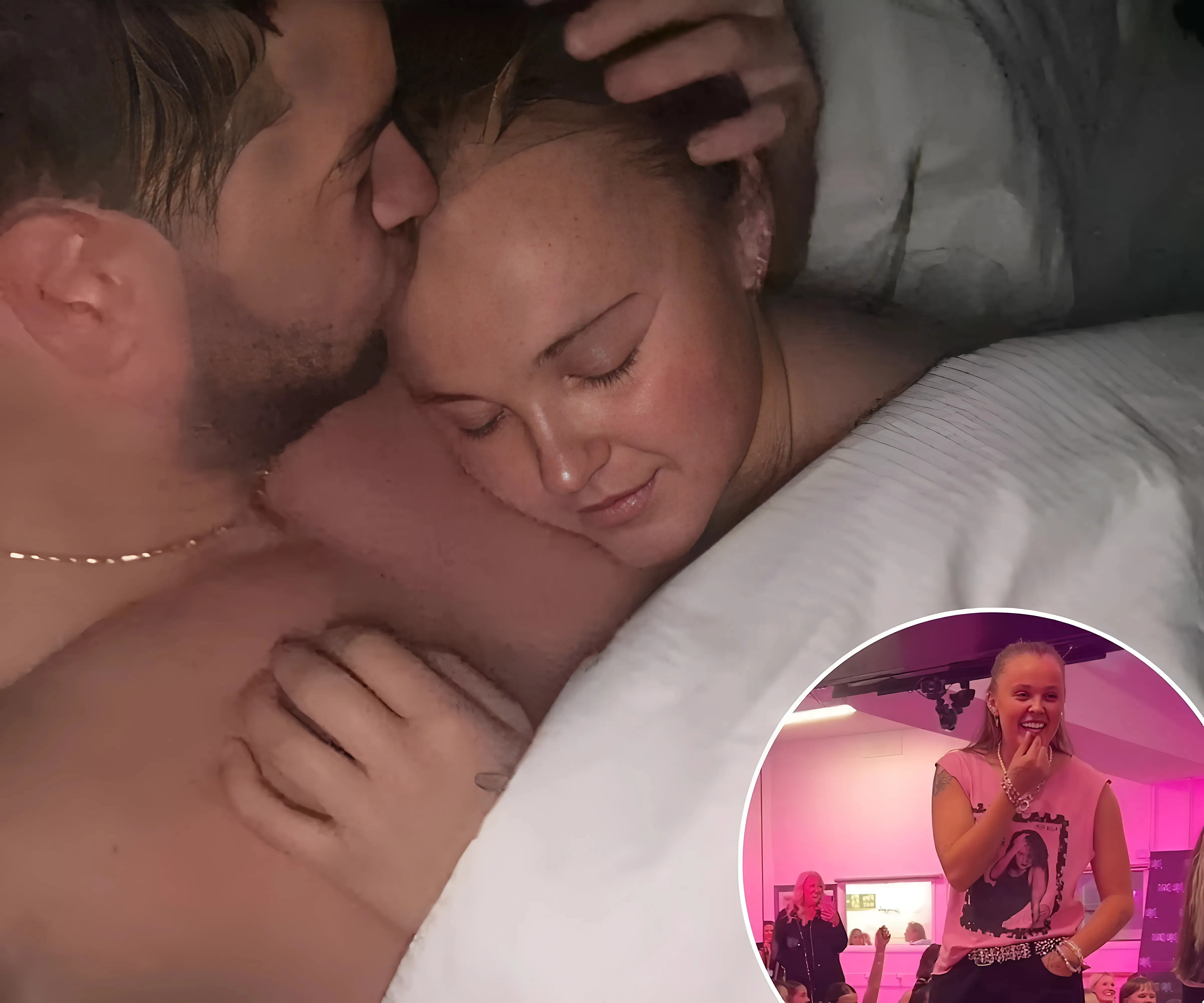 JoJo Siwa reveals the moment she realised she had feelings for Chris Hughes and hints she may relocate to the UK for him - as he shares steamy bedroom snap - suong