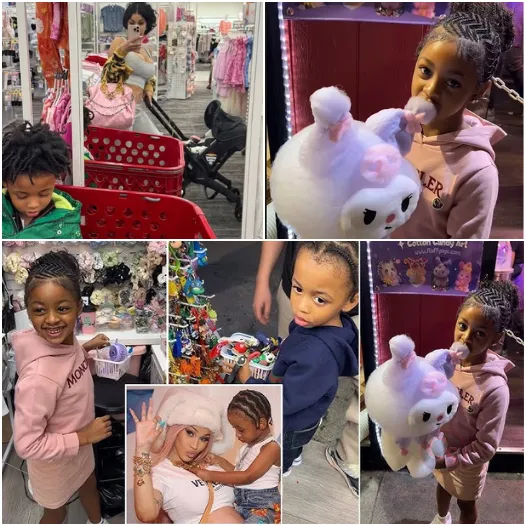 Cardi B Takes Kulture and Wave on a Shopping Spree After Welcoming Their Third Little Angel