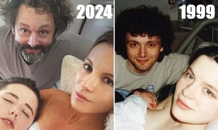 Michael Sheen y Kate Beckinsale recrean una icónica foto de 1999 en 2024