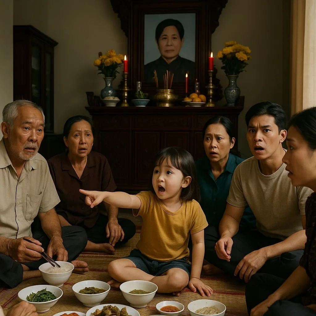 Cả nhà đang tập trung ăn giỗ 49 ngày mẹ vợ, đứa cháu bỗng chỉ vào cậu con con rể ngoan hiền rồi nói “chú này làm bà s-ư/ng bụng” Cả nhà đang tập trung ăn giỗ 49 ngày mẹ vợ, đứa cháu bỗng chỉ vào cậu con con rể ngoan hiền rồi nói “chú này làm bà s-ư/ng bụng”