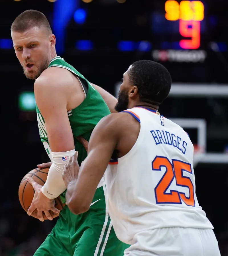 Proposed Trade Sees Celtics Sending Kristaps Porzingis to Lakers
