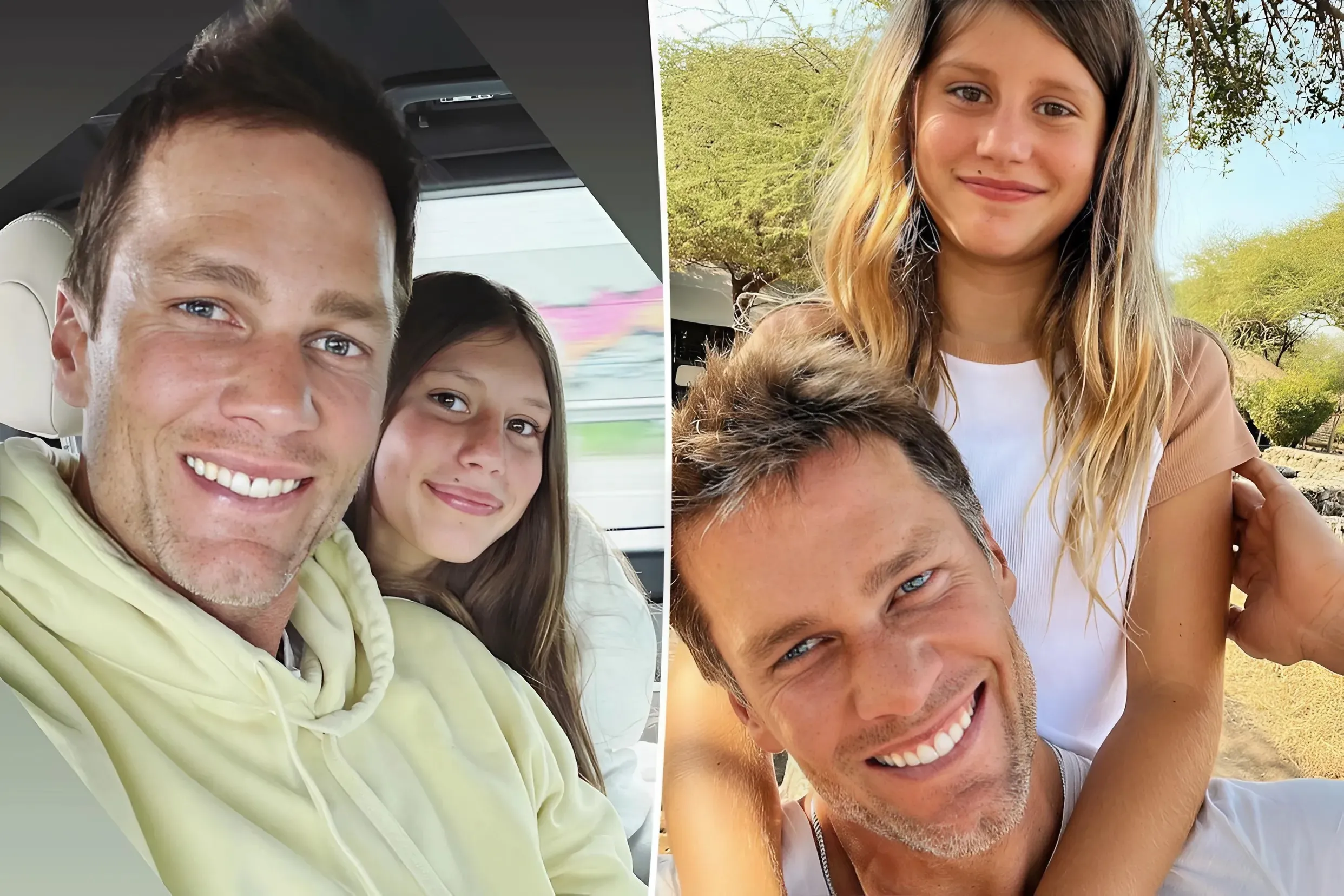 Tom Brady snuggles up with look-alike daughter Vivian, 12, in rare father-daughter selfie: ‘My favorite co-pilot’