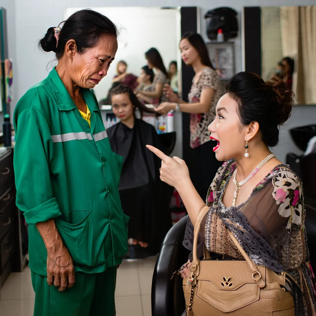 Cô lao công đi gội đầu bị vợ tỷ phú s:ỉ nh:ục, 30 phút sau, một người đàn ông bước tới...