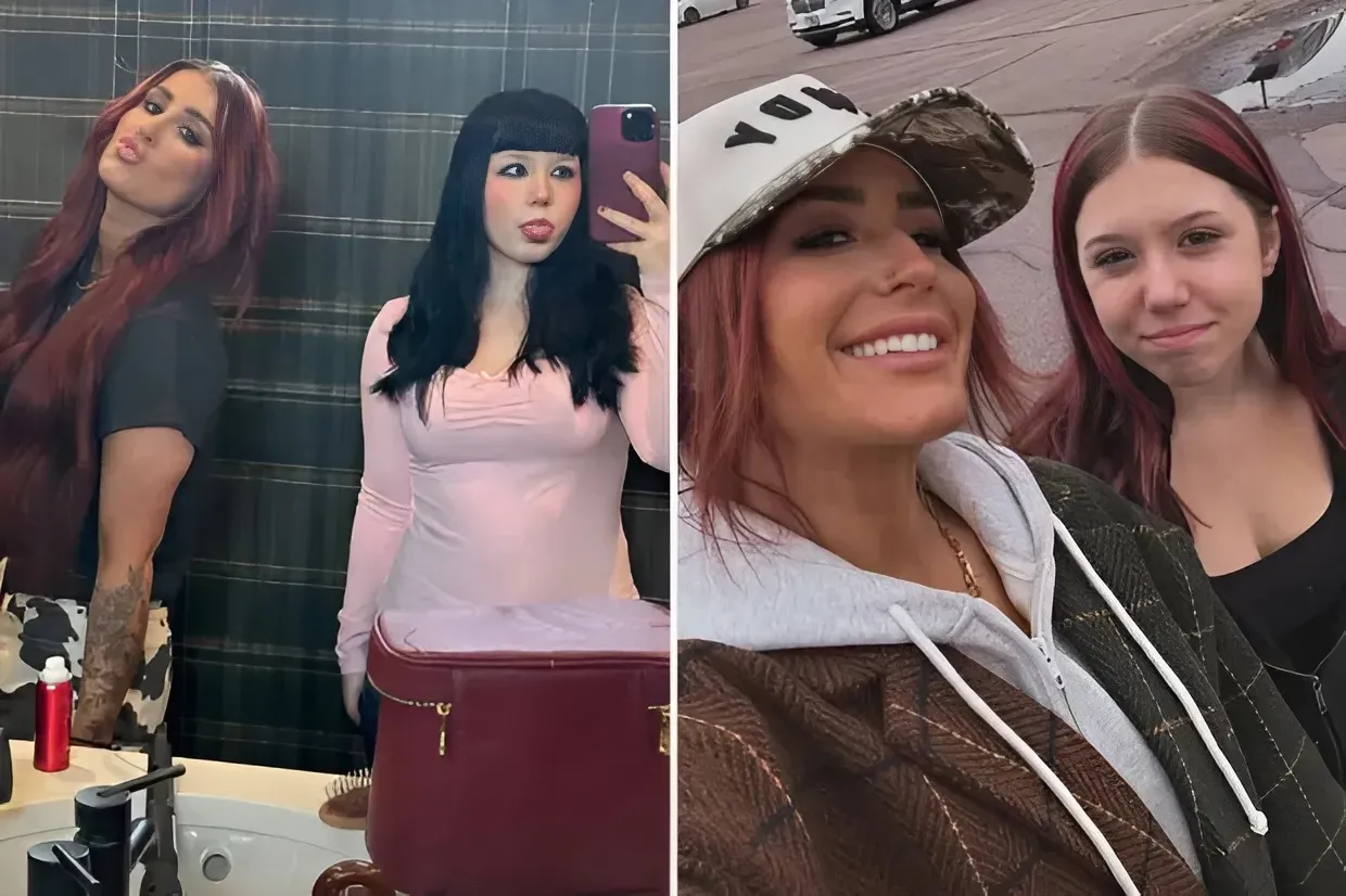 Teen Mom Chelsea Houska’s daughter Aubree, 15, debuts drastic makeover with new hair color for mirror selfie with mom
