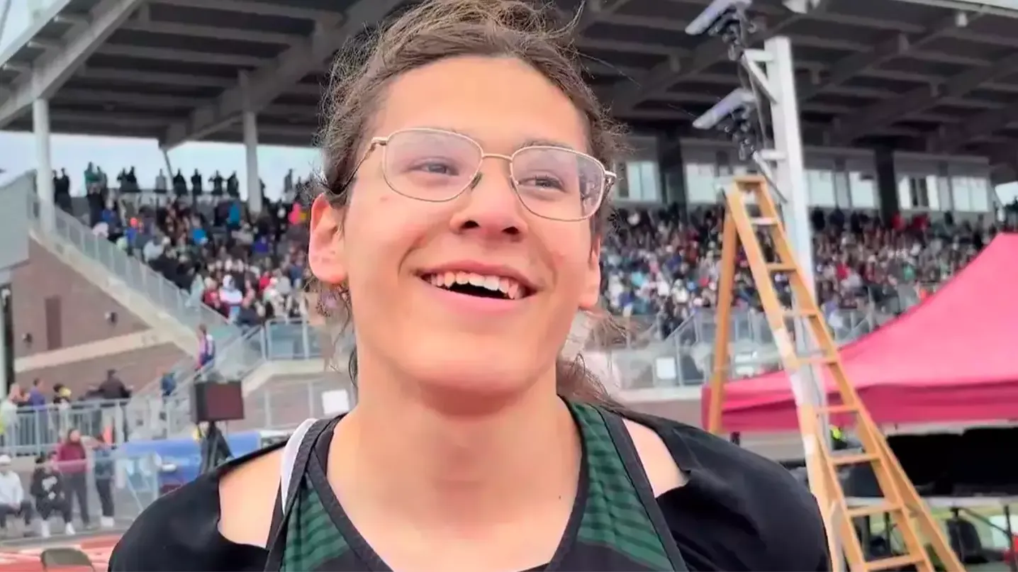 Trans athlete has strong message for critics after winning track and field championship for second year straight Trans athlete has strong message for critics after winning track and field championship for second year straight