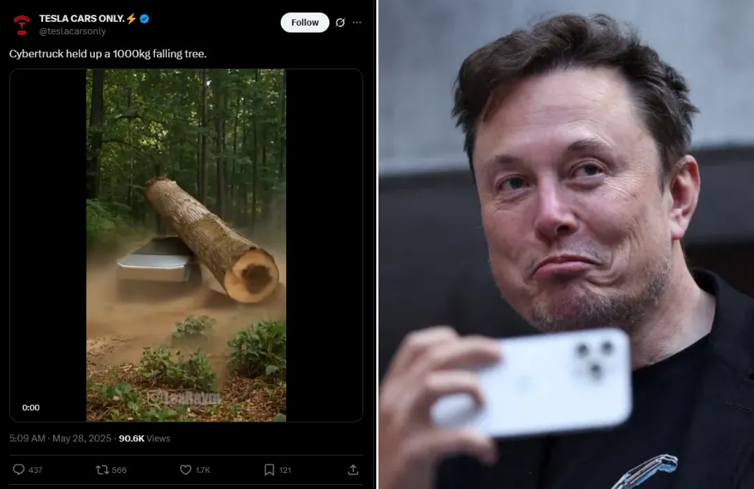 Tesla Cybertruck Lifts 1000kg Proving Its Strength and Durability