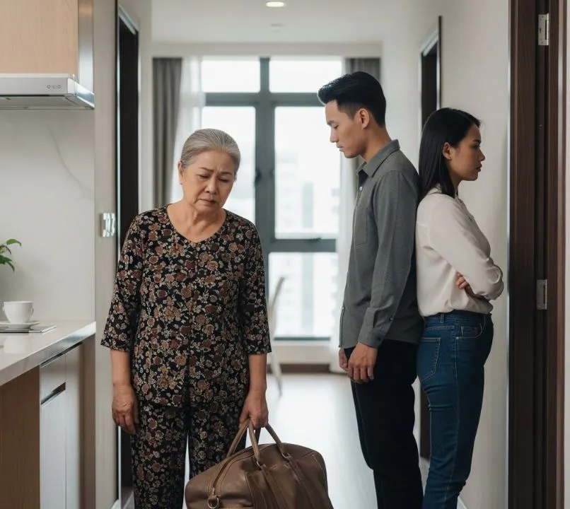 Năm tôi năm mươi hai tuổi, tôi nhận được một khoản tiền. Đang định nói ra. Trước cửa phòng con trai, tôi bất ngờ nghe thấy nó và con dâu đang bàn nhau làm sao để đ:uổi tôi đi