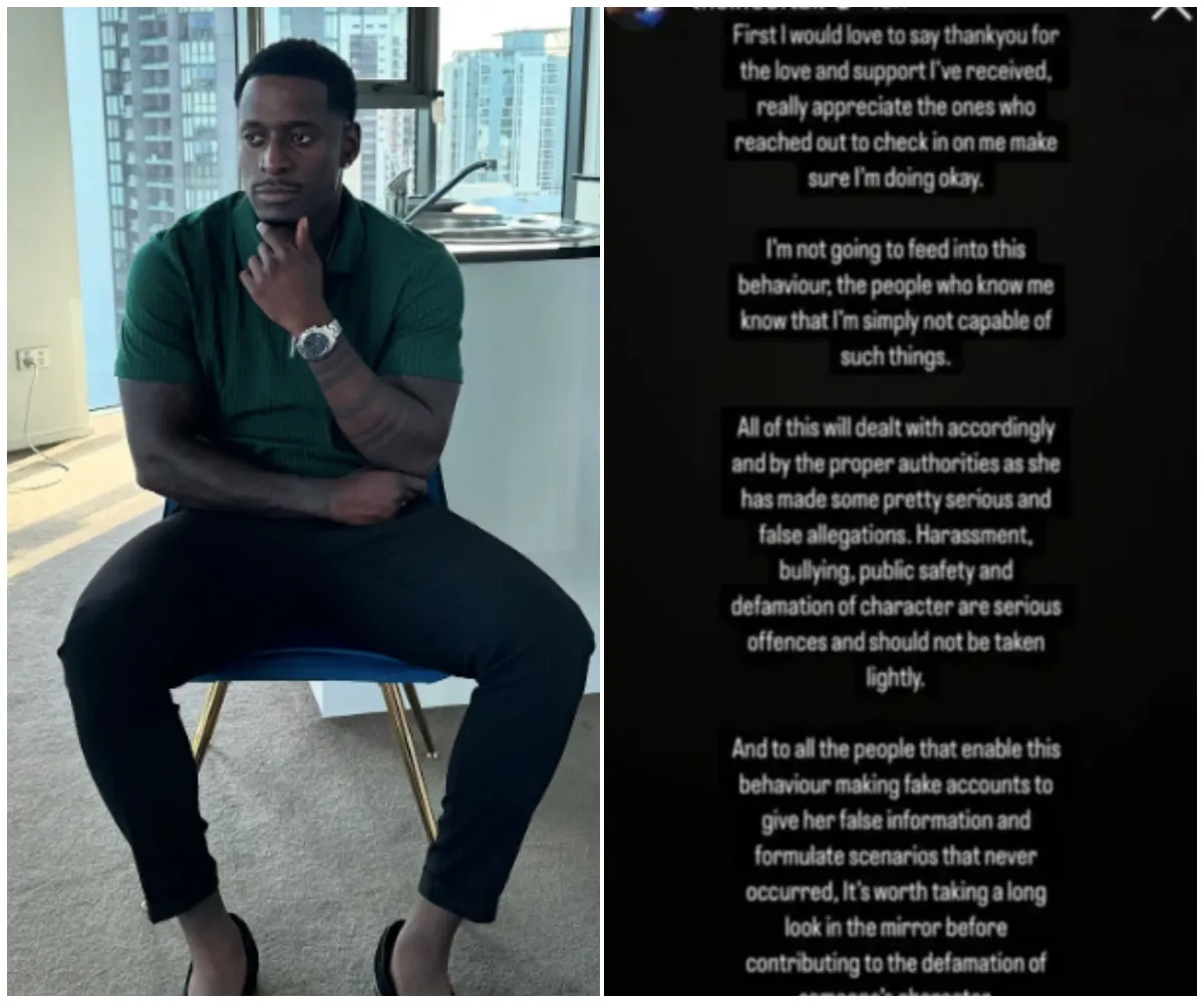 "She told me she wished I was dead" – Love Island star Tak Chipangura says he’s contacted police after ‘unhinged’ influencer he met on Hinge accused him of cheating with 500 women and launched a campaign of harassment - suong