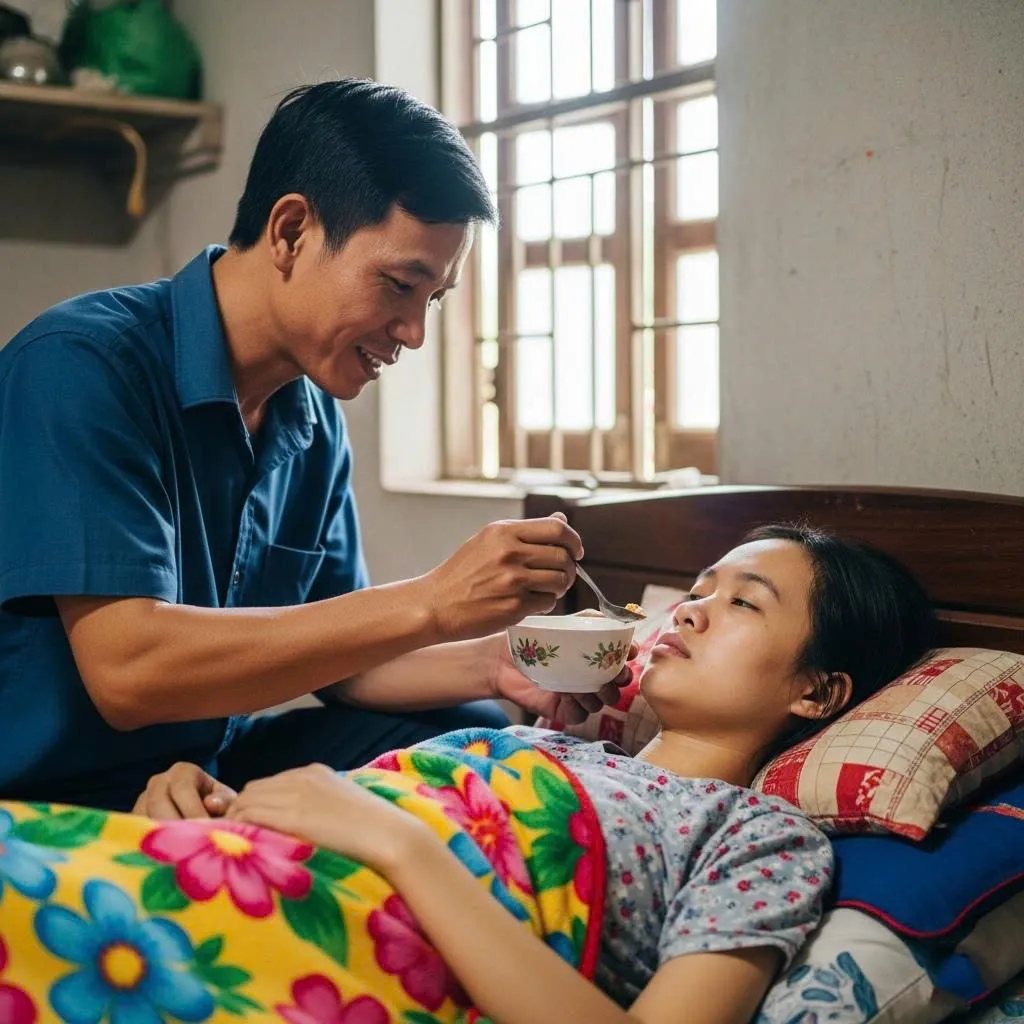 Chăm vợ bị li//ệt suốt 5 năm, một lần quên đồ về lấy, vừa mở cửa tôi liền nhìn thấy... cảnh tượng đó khiến tôi ng/ã