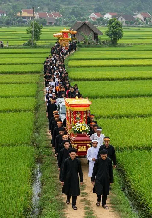 Cụ bà trong làng qu/a đ/ời ở t/uổi 100, tang lễ làm gấp trong đêm vì trùng với lịch cưới cháu, nào ngờ đến lúc đưa ra đồng, xe t/ang khựng lại không thể nổ máy, cả gia đình xuống kiểm