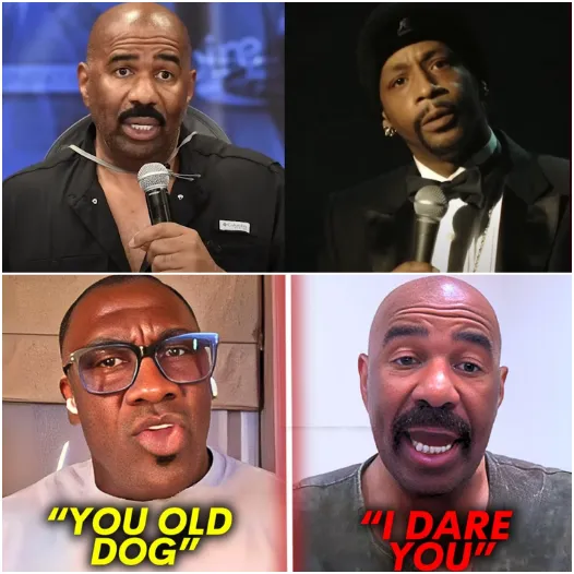 Shannon Sharpe square face Steve Harvey behind controversial Katt Williams drag show